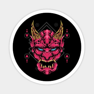 Oni Mask Japan Magnet